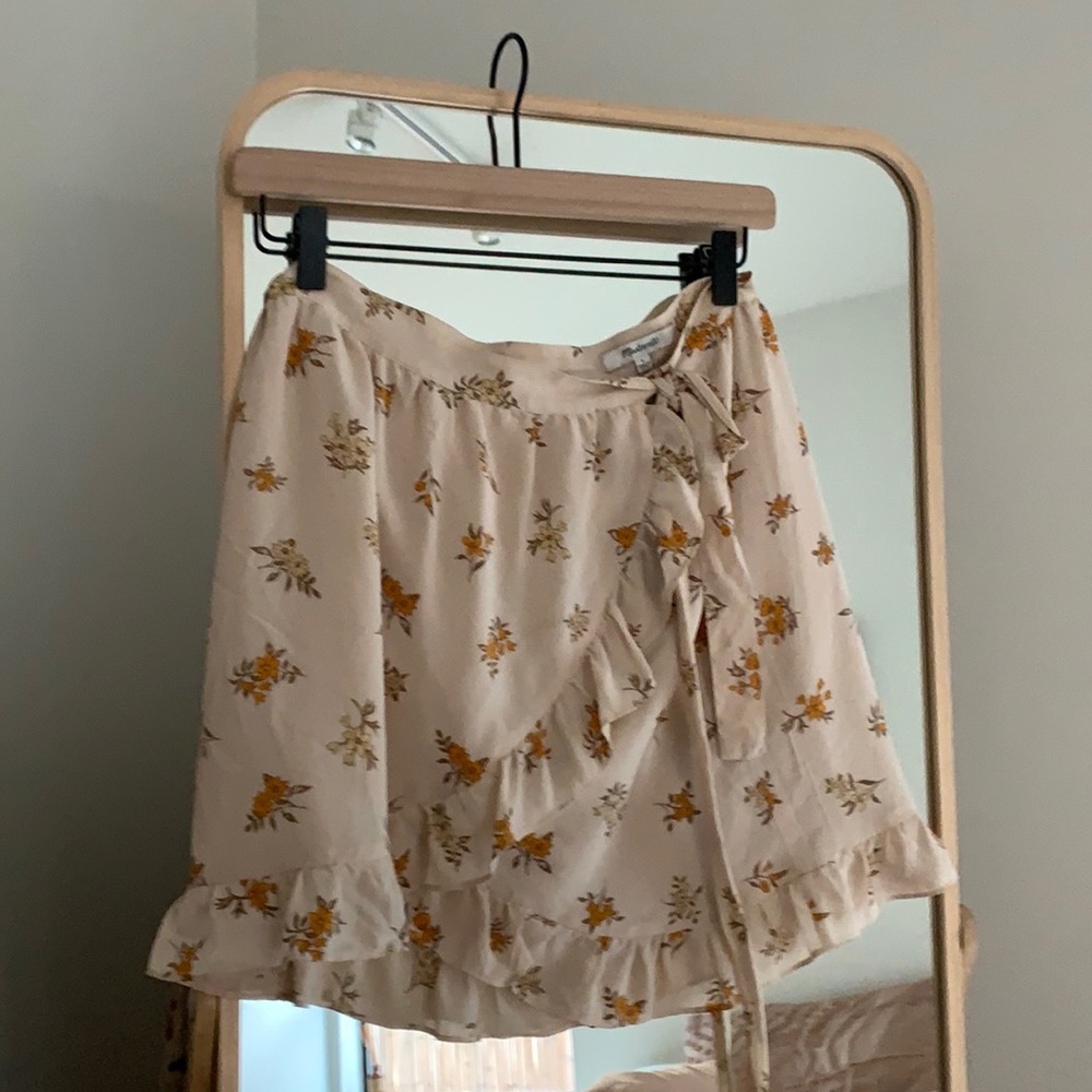 Madewell mini wrap skirt